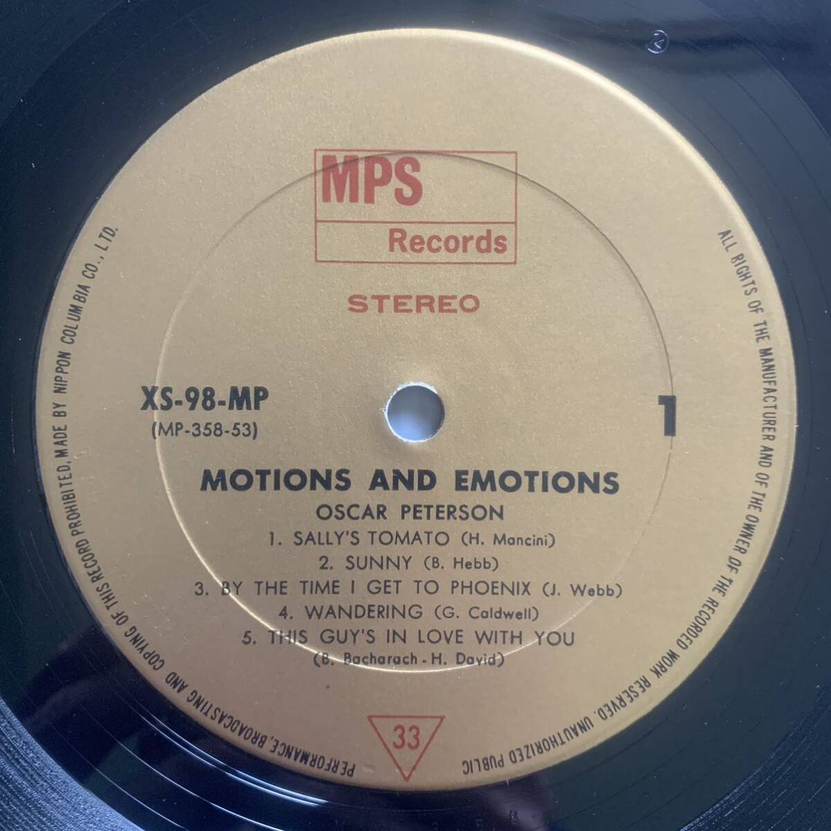 OSCAR PETERSON / MOTIONS & EMOTIONS (MPS) 国内盤 - 帯_画像5