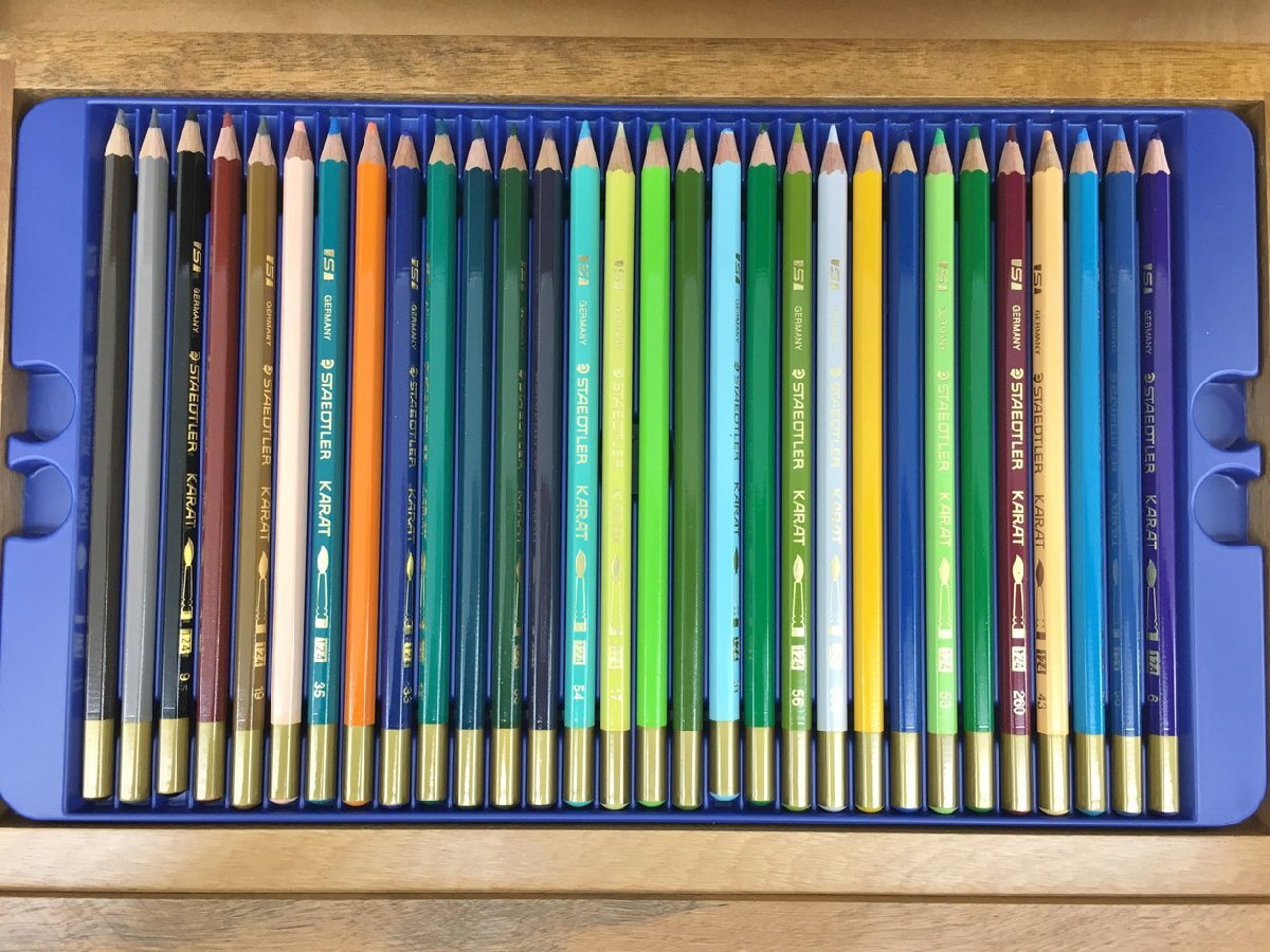  ste gong -STAEDTLER watercolor color pencil 60 color set kalatoak.reruKARAT AQUARELL 2404LS261