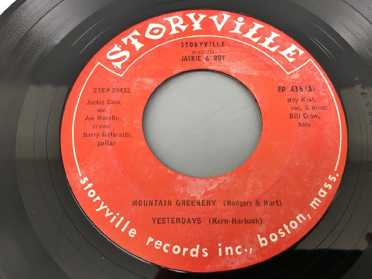 EPレコード Storyville Presents Jackie And Roy EP 436/437 2404LO439の画像5