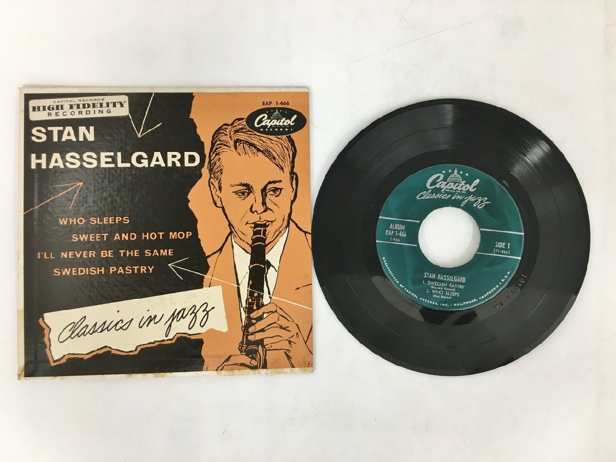 EPレコード Stan Hasselgard Classics In Jazz Capitol Records EAP 1-466 2405LO047_画像3