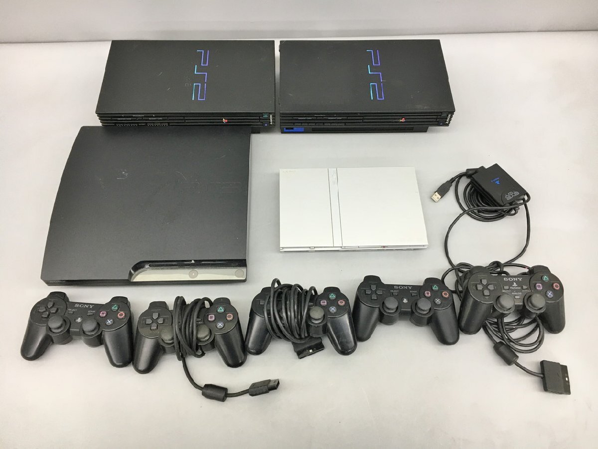  Sony PlayStation 2 3 body controller summarize set SCPH-30000/50000/79000 CECH-2500B DUALSHOCK2/3 Junk 2404LR223