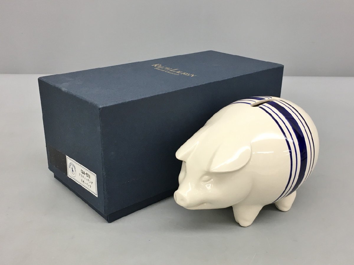 【美品】ラルフローレン ピギーバンク 貯金箱 陶器 豚 Yahoo!オークション - ラルフローレン Ralph Lauren ピギー