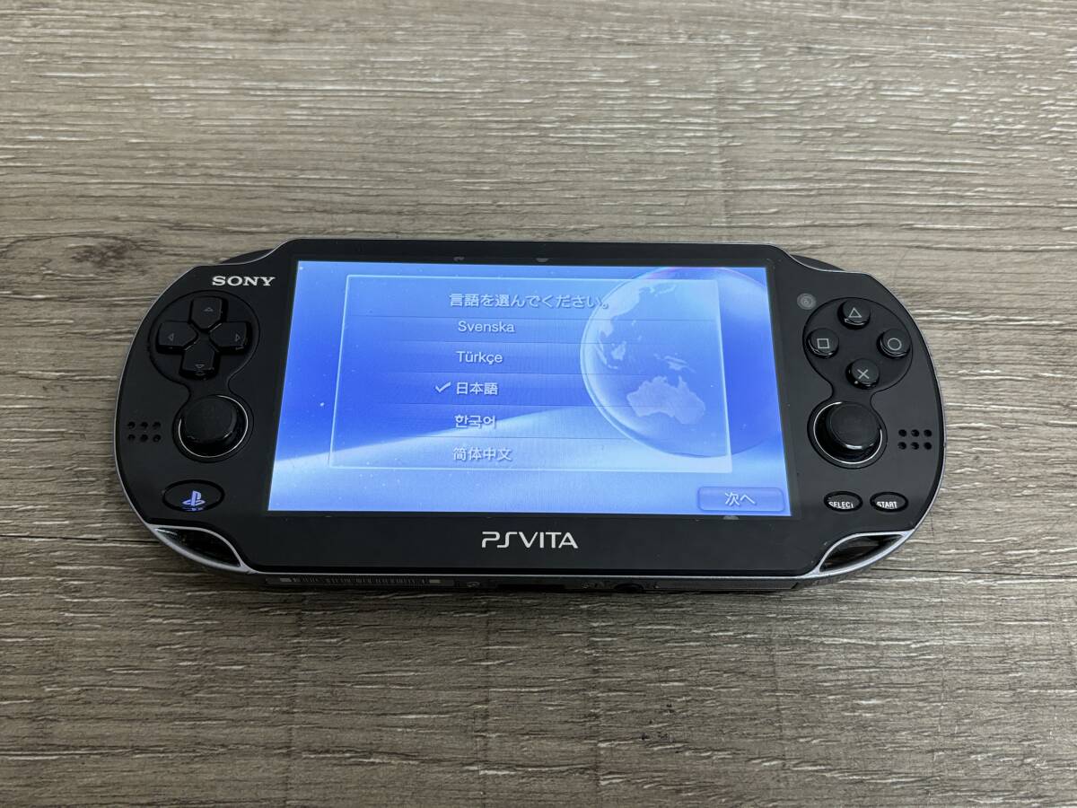 ☆ VITA ☆ Playstation VITA PCH-1100 ブラック 動作品 本体 のみ プレイステーション ヴィータ PSVITA SONY 5816の画像1