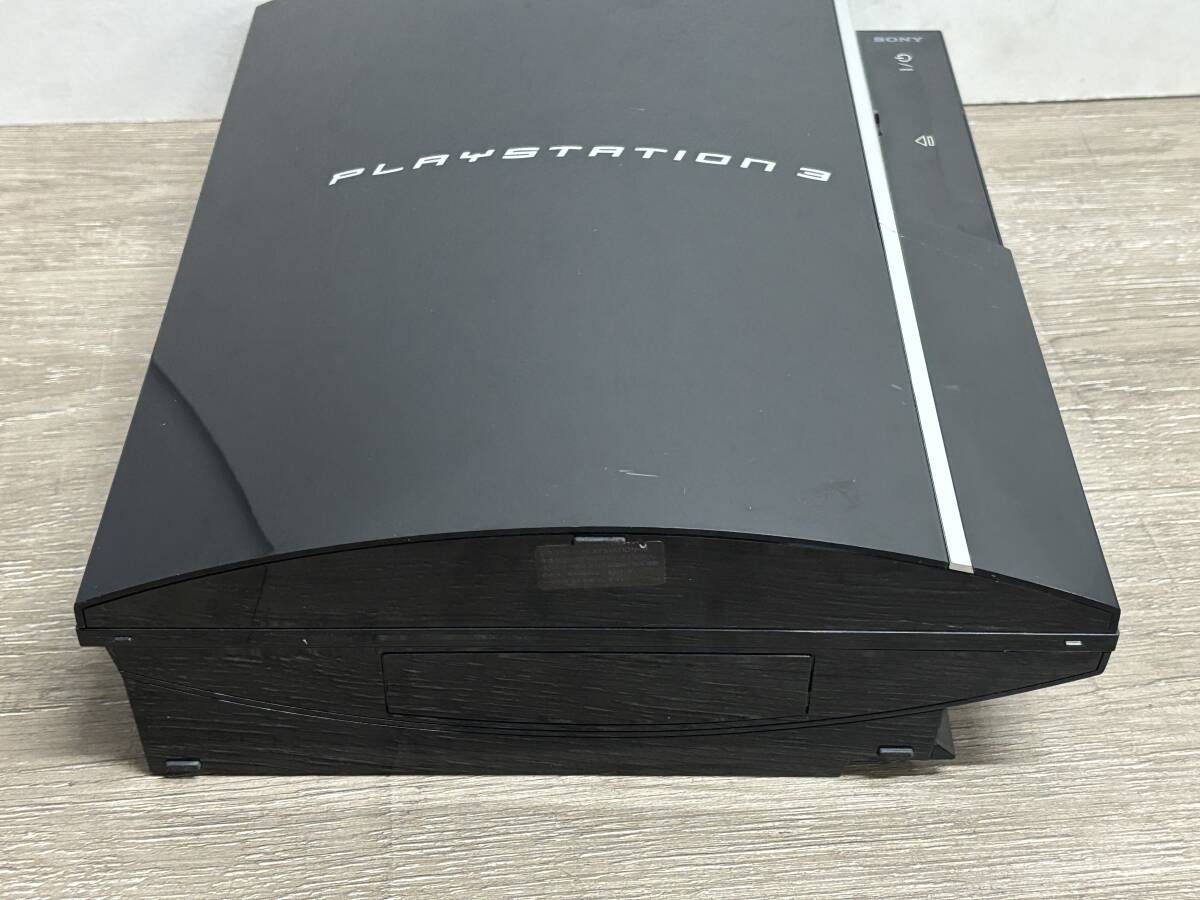 ☆ PS3 ☆ プレイステーション3 CECHL00 80GB クリアブラック 動作品 本体 コントローラー 付属 Playstation3 SONY デュアルショック3 6889の画像6