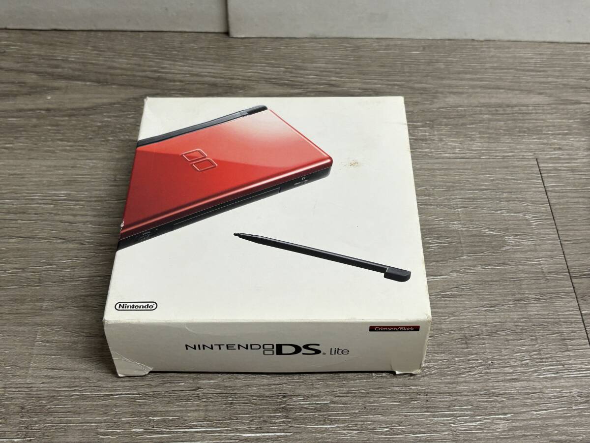 ☆ DSLite ☆ ニンテンドーDS Lite クリムゾンブラック 動作品 本体 タッチペン アダプター 箱 説明書 付属 Nintendo DS GBA 任天堂 9282_画像9