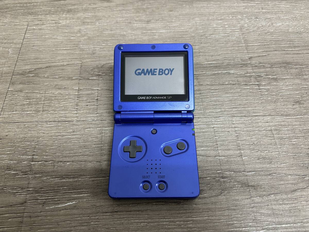 ☆ GBA ☆ ゲームボーイアドバンスSP アズライトブルー 動作品 本体のみ Nintendo GAMEBOY ADVANCE 任天堂 7860_画像5