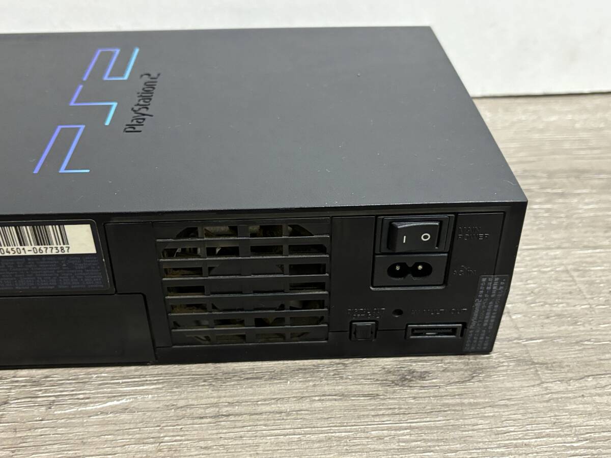 ☆ PS2 ☆ プレイステーション2 SCPH-50000 ブラック 動作品 本体 コントローラー 付属 Playstation2 デュアルショック2 SONY 7387_画像8