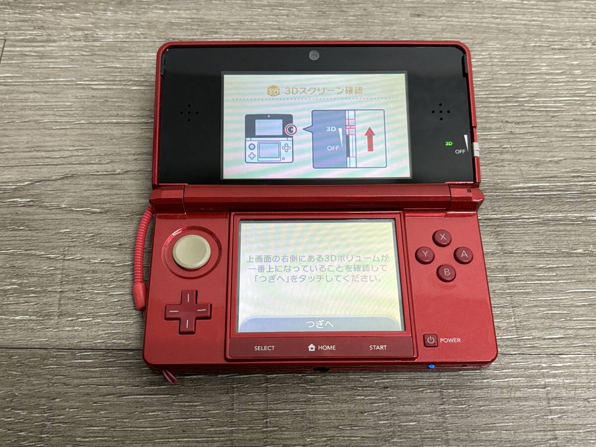 * 3DS * Nintendo 3DS metallic red operation goods body touch pen attached Nintendo 3DS Nintendo nintendo 7395