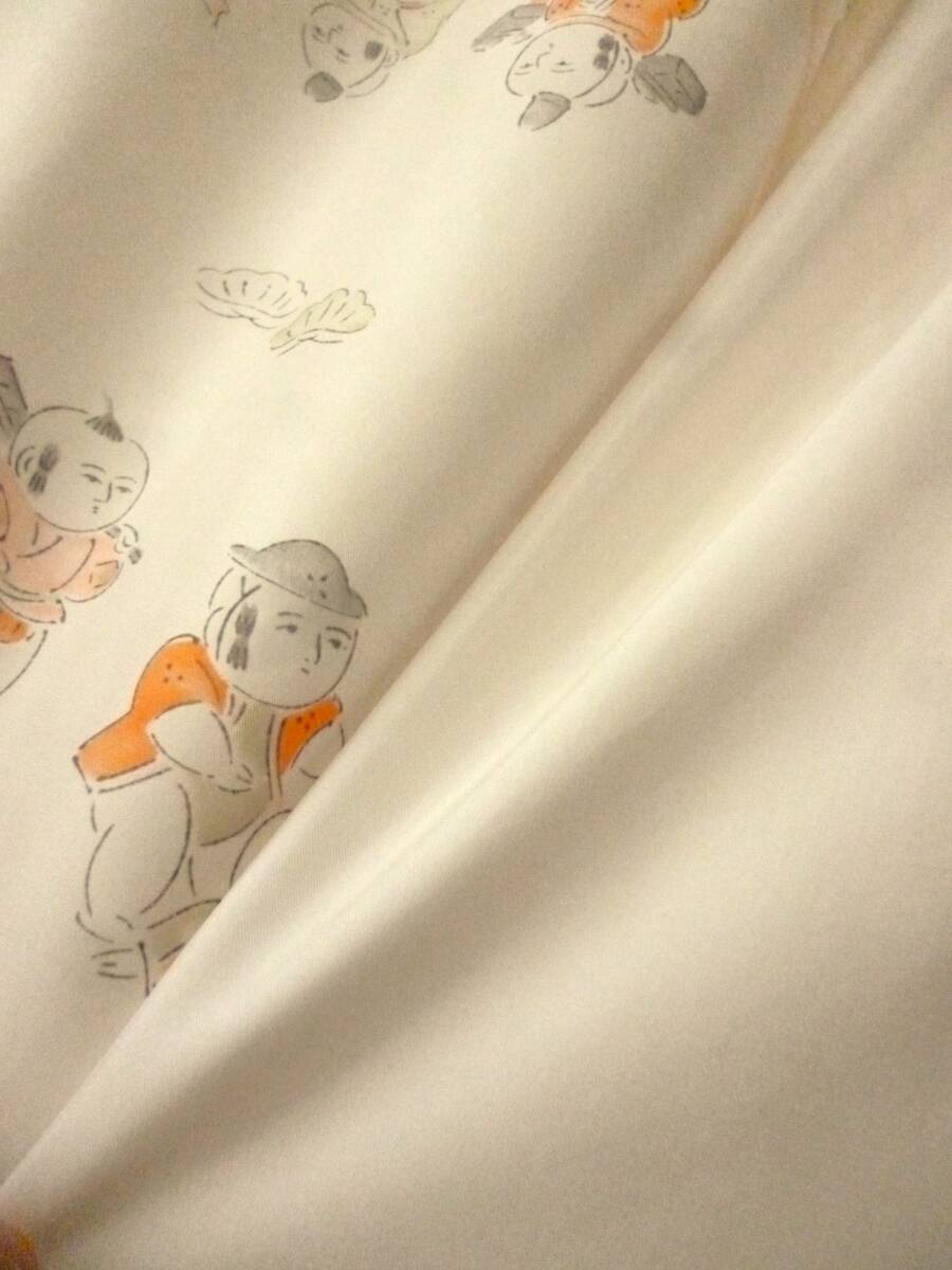 鎌倉まるか堂　着物リメイク　芥子坊主軍団の大名行列なペチパンツ　●絹　●まるっこいシルエット　●裾ふわインナーパンツ_大名行列を毎日見れます(O´∀｀)