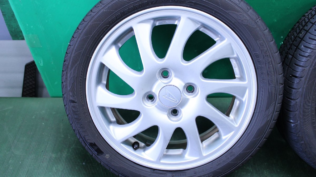 ダイハツ タント L375S 純正アルミホイール 15X4.5J 165/55R15 2023年 4本セット 軽 35871 4X748_画像3