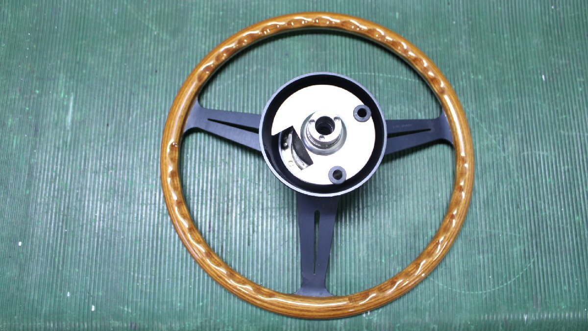 NARDI ナルディ クラシック ウッド ステアリング ブラックスポーク 36㎝ ラシーンボス付き 35865 RA61_画像6