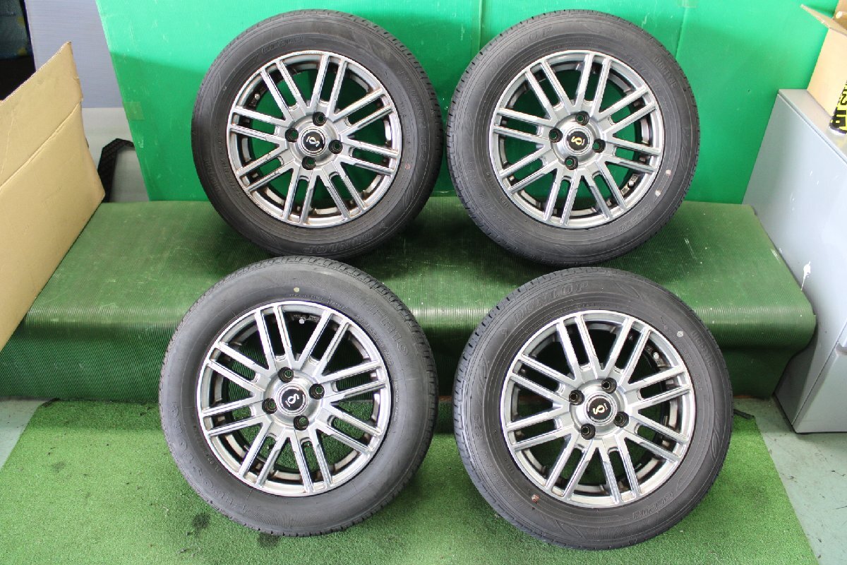 社外 アルミホイール 14X5.5J 175/65R14 4本セット 24/5 入5 4X759_画像1