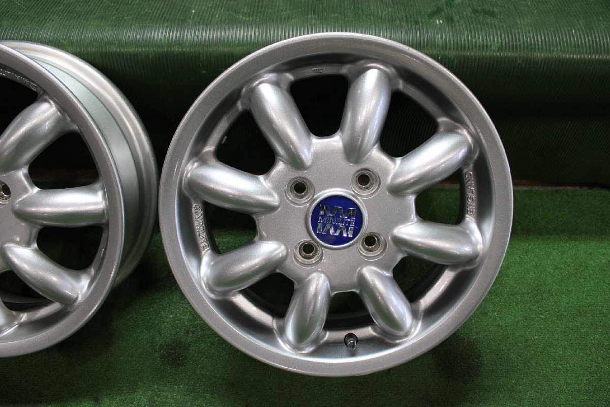 弐 ダイハツ 純正 MINILITE ミニライト アルミホイール 14X4.5J 4本 ムーブキャンバス LA850S 軽 スポーク センターキャップ 35429 4X684_画像4