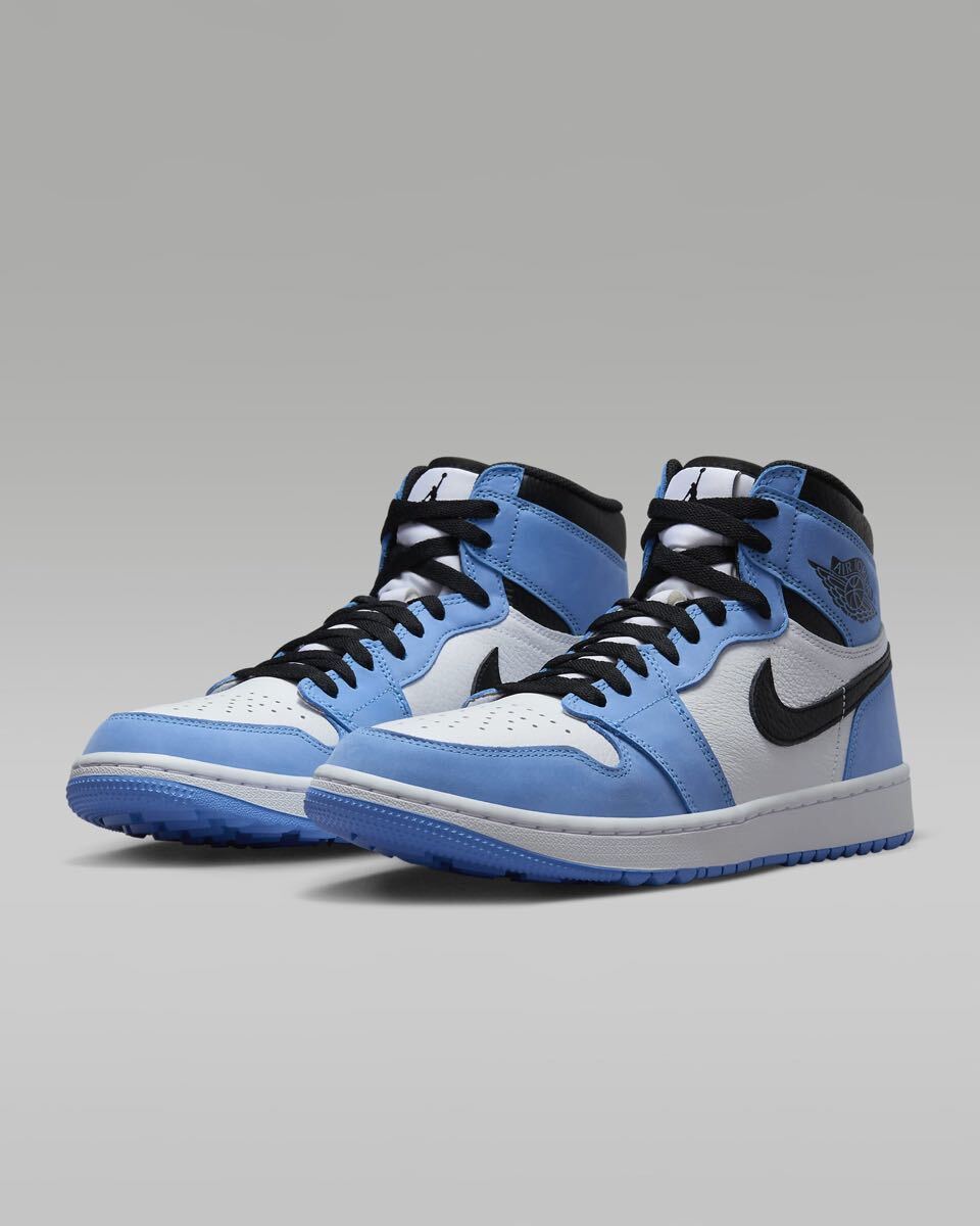 新品正規品 26cm Air Jordan 1 High Golf DQ0660-400 ゴルフシューズ University Blue ナイキ エアジョーダン ハイ プレゼント 彼氏 ギフト_画像5