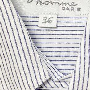 3925* Agnes b. HOMME Agnes B Homme tops рубашка с коротким рукавом casual рубашка сорочка мужской 36 полоса белый 