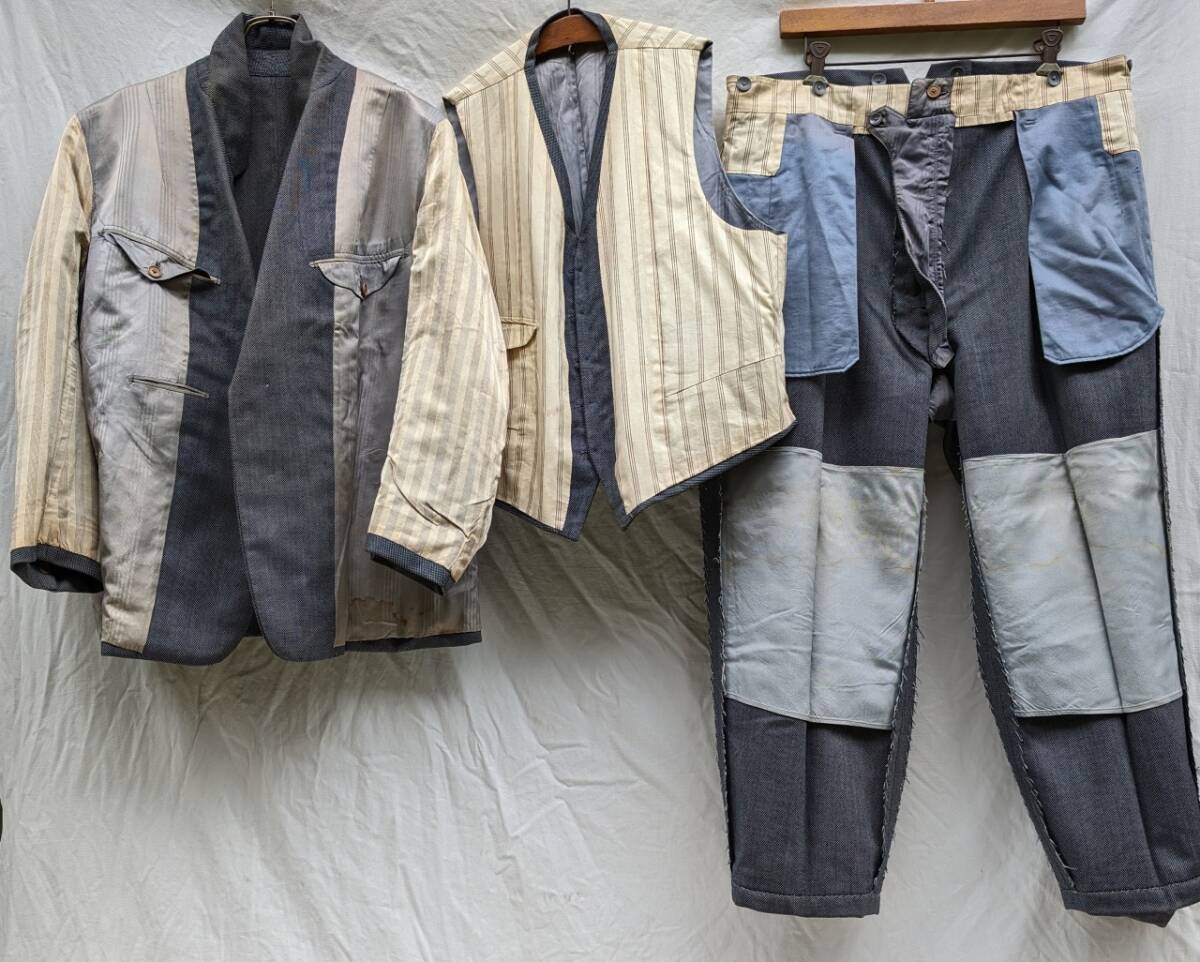 ヴィンテージ シンチバックパンツ 1930'sMitsukosi なおっ 三越 ヴィンテージ シンチバックパンツ 1930'sMitsukosi なおっ 三越