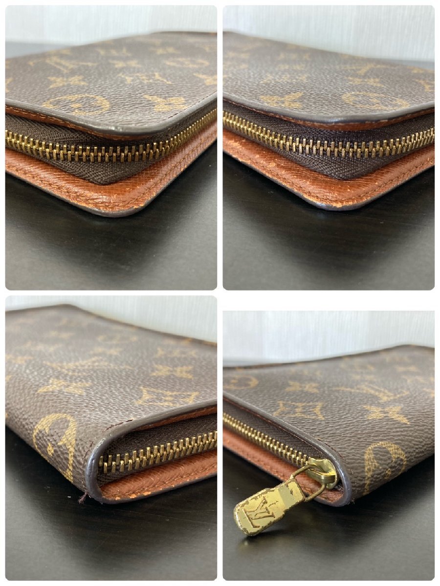 ●Louis Vuitton ルイヴィトン モノグラム ポルトモネ ジップ ラウンドファスナー 長財布 M61727 ブラウン メンズ レディース●_画像5