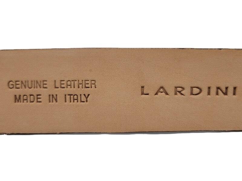 新品 本物 ラルディーニ LARDINI がくれる絶対の安心感 レザーベルト キレイめにも普段使いにも スーツやジャケットスタイルに_画像4