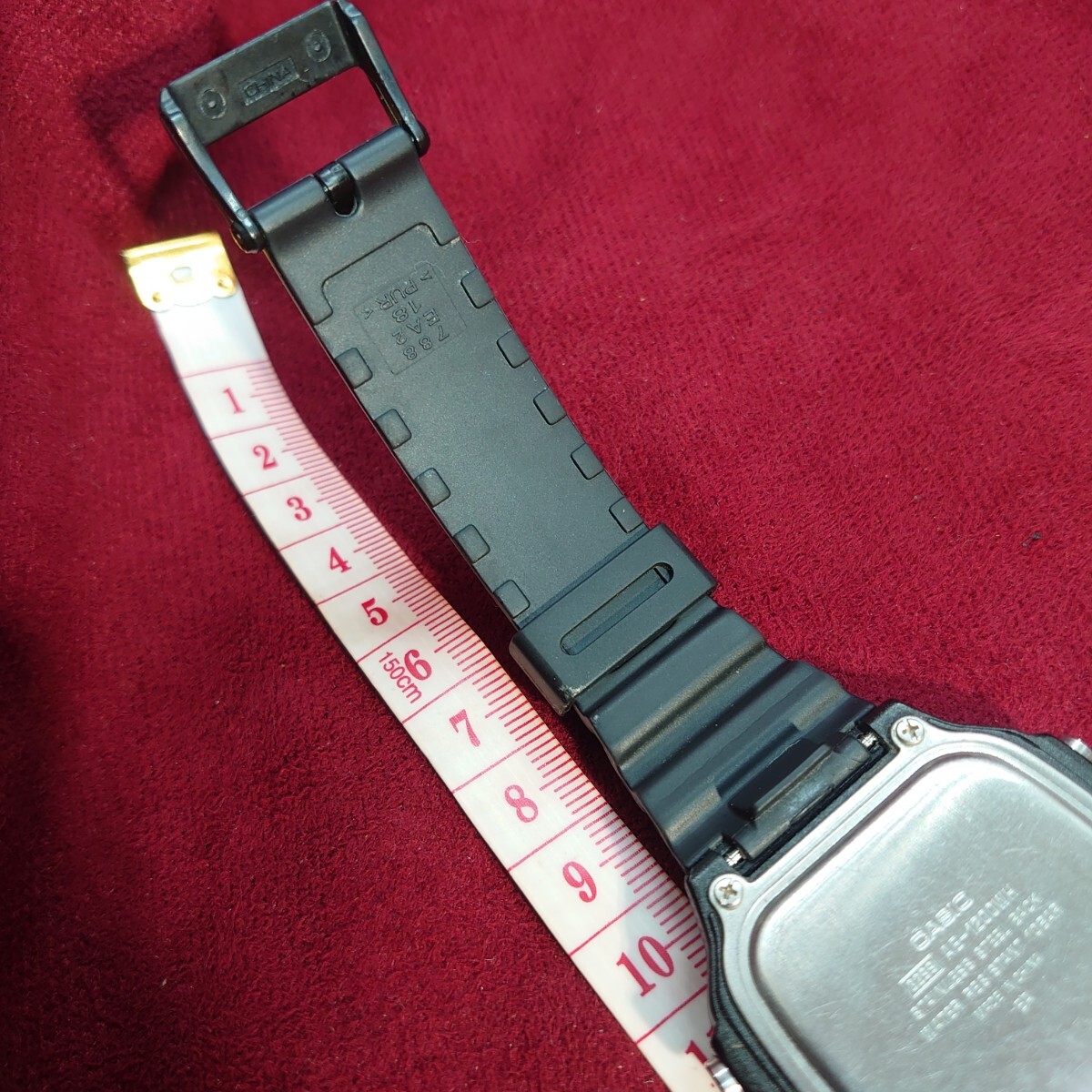 530【動作品】CASIO WORLD TIME ILLUMINATOR AE-1200WH メンズ デジタル 腕時計 カシオ ワールドタイム イルミネーター ブラック _画像9