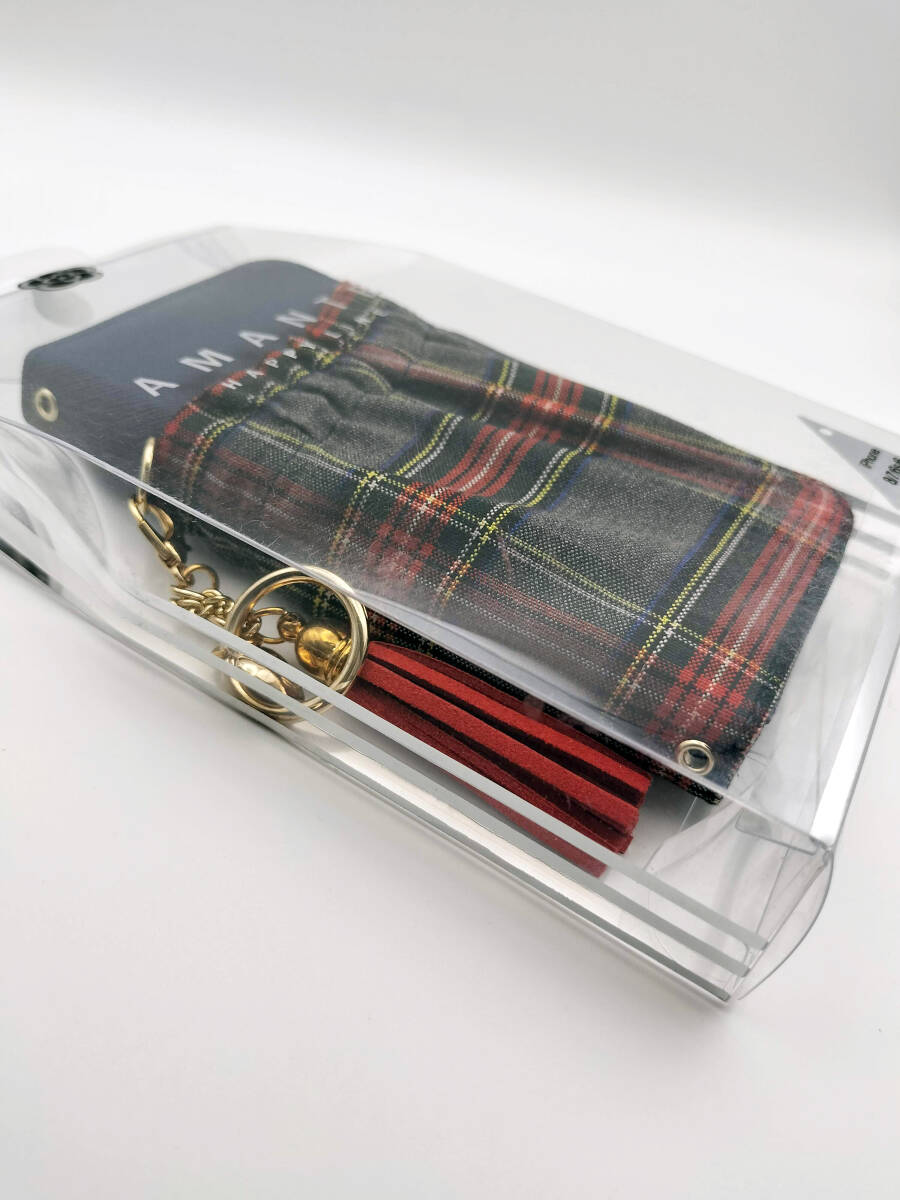 ★新品★ AMANTE iPhone 8/7/6S/6 スマホケース 手帳型 Plaid チェック柄_画像4