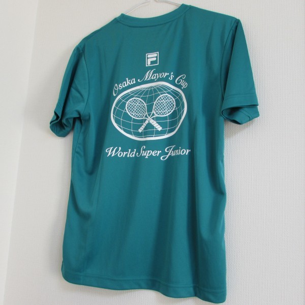 [ новый товар ] бесплатная доставка FILA filler зеленый футболка S половина .. теннис 