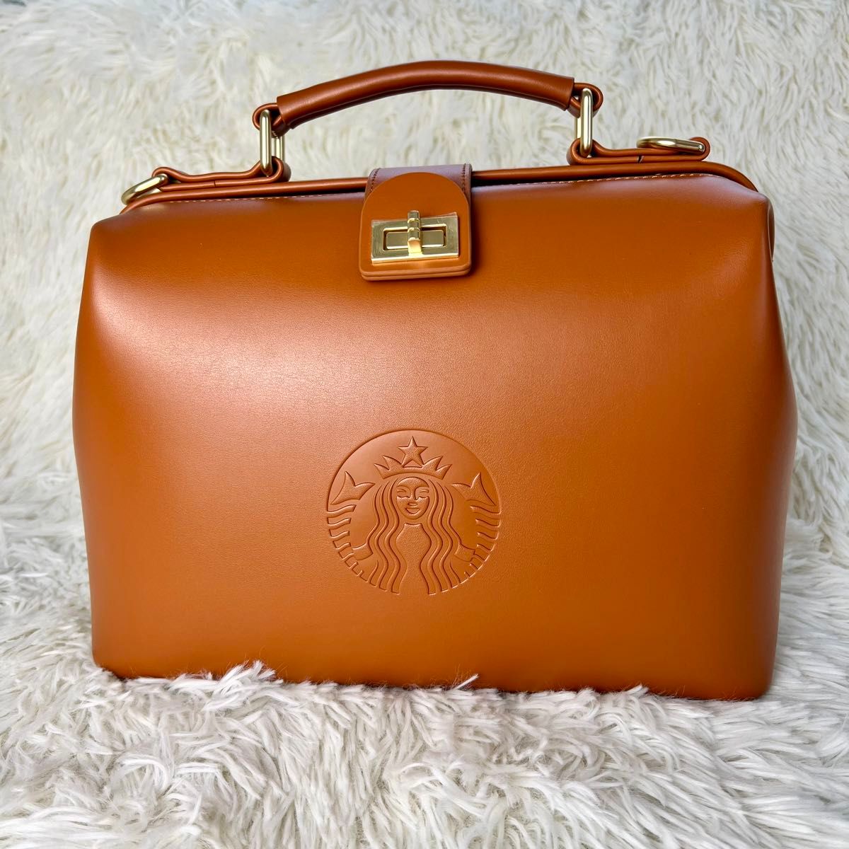 新品未使用】スターバックス レザー 2way カフェバッグ ダレス 新品未使用】スターバックス レザー 2way カフェバッグ ダレス