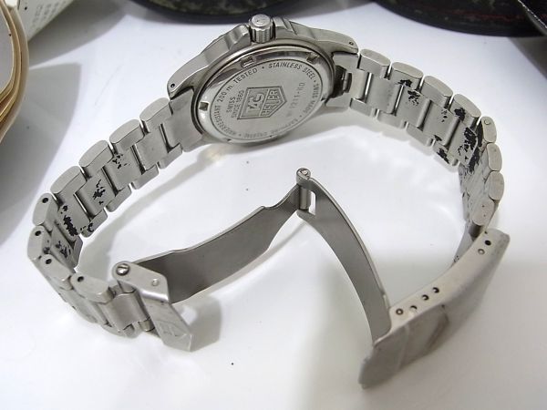 1円 良品 保証書/箱 タグホイヤー QZ WF1211-K0 プロフェッショナル デイト 200M グレー文字盤 メンズ腕時計_画像4