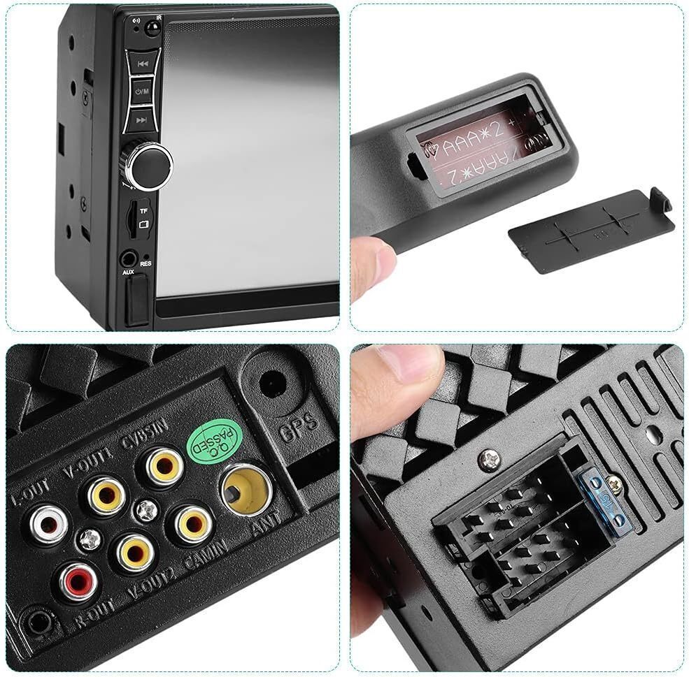 送料無料 7in DINカープレーヤー SWM A7 TFT Bluetooth カーMP5プレーヤー HD 電話相互接続 MP3 ラジオマルチメディアプレーヤー 新品_画像6