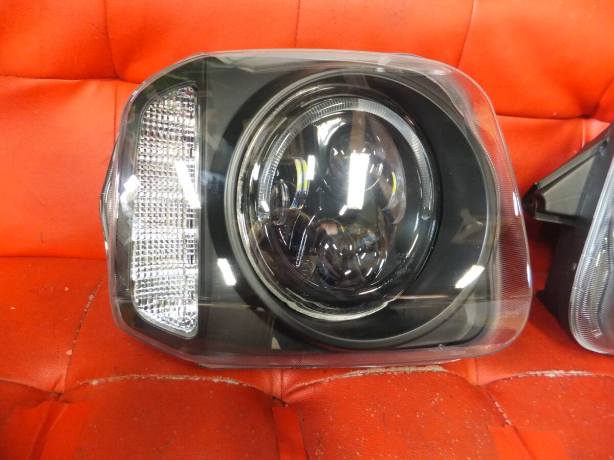 1000 jpy start [ goods with special circumstances ]JB23 Jimny LED ring attaching LED winker double projector head light 