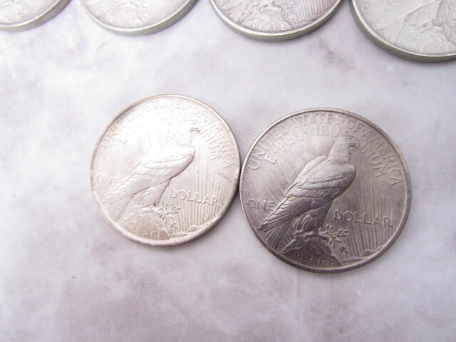 ◇ アメリカ 銀貨 1922年 1923年 ピース ダラー リバティ 1ドル コイン 12枚 約321.5g おまとめ_画像6