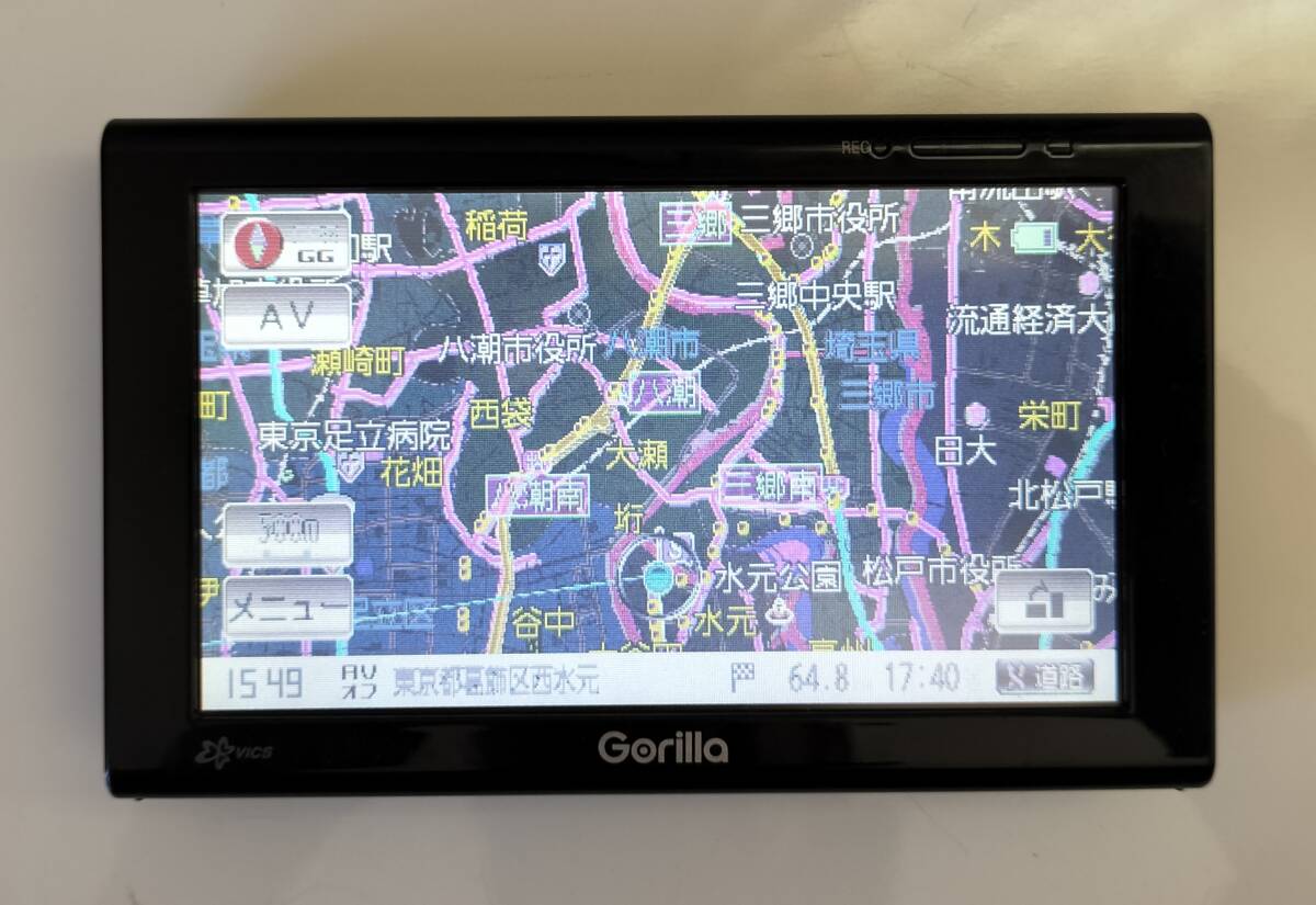 サンヨー　ゴリラGorilla　ワンセグ　SSD 　ポータブルナビゲーション_画像2