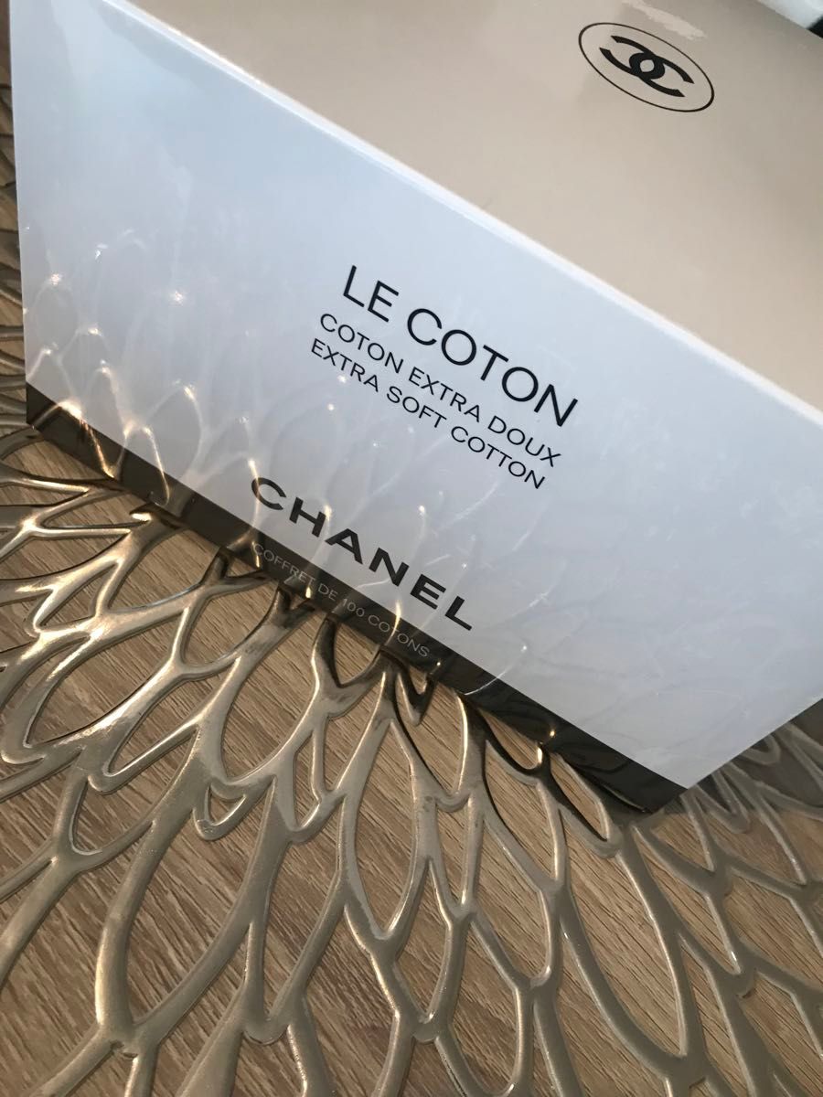 【ラスト1点!!】 CHANEL LE COTON シャネル レ コットン 100枚 BOX ココマーク ロゴ オーガニック綿