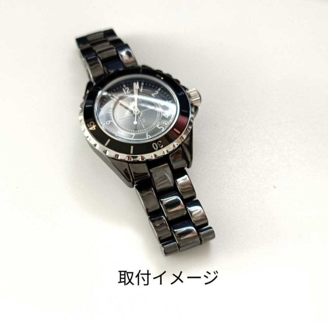 16mm 腕時計 修理交換用 社外品 セラミック ブレスレット ブラック 黒 【対応】 CHANEL J12 レディース シャネル_画像7