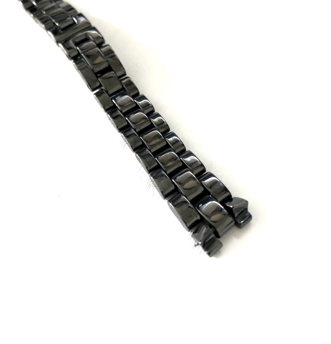 16mm 腕時計 修理交換用 社外品 セラミック ブレスレット ブラック 黒 【対応】 CHANEL J12 レディース シャネル_画像4