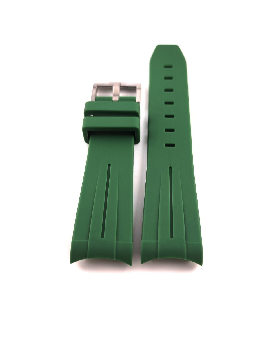 20mm  наручные часы   для замены   не оригинальный товар    резина  ремень   кривая  конец    зеленый  зеленый  【 реакция 】... .../GMT... звезда   и др. Rolex