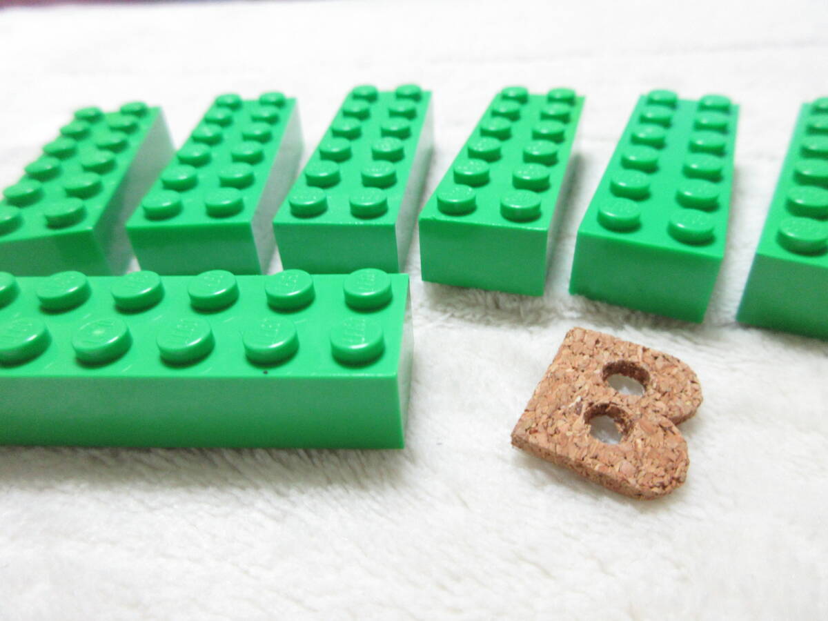 LEGO★B 正規品 7個 ブライトグリーン 2×6 ブロック パーツ 同梱可 レゴ シティ クリエイター エキスパート マインクラフト 草原 草_画像1