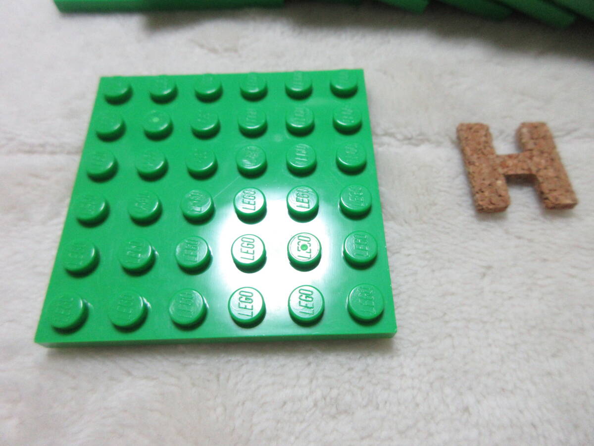 LEGO★H 正規品 11個 ブライトグリーン 6×6 プレート パーツ 同梱可能 レゴ シティ クリエイター エキスパート マインクラフト 草原 草_画像2
