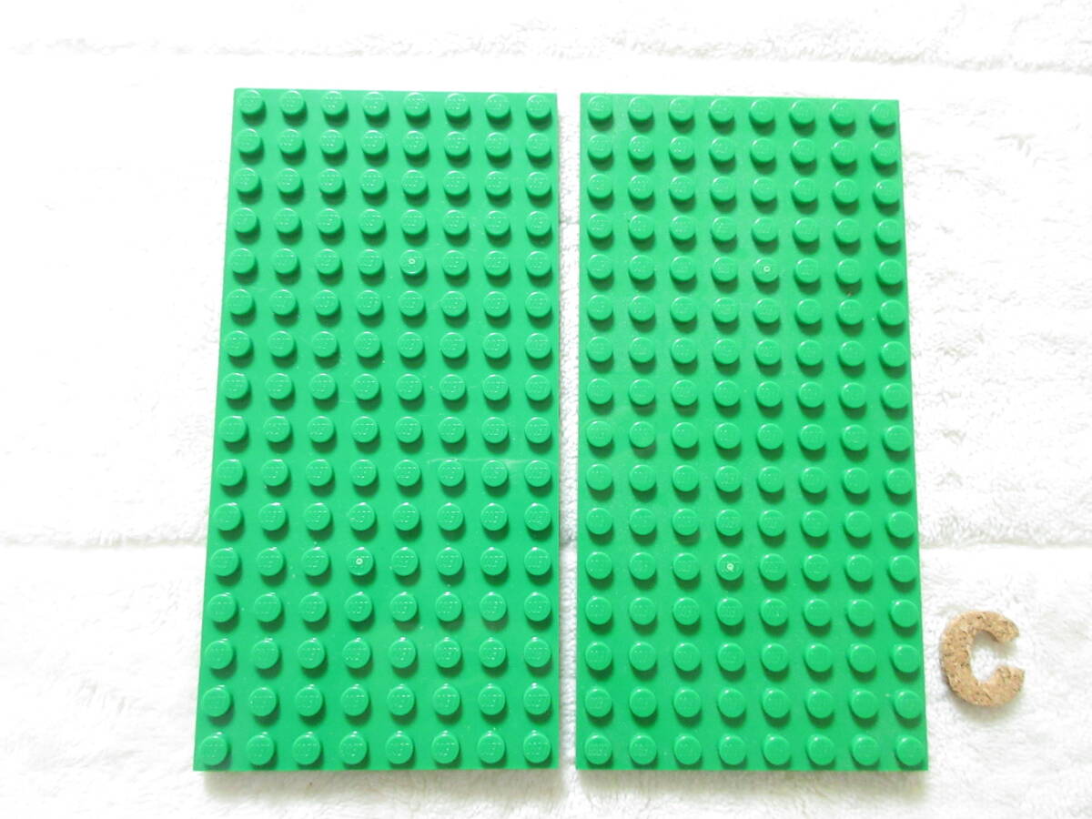 LEGO★C 正規品 緑 グリーン 8×16 基礎板 プレート 同梱可能 レゴ シティ タウン ベース 建材 家 建物 土台 ベース マインクラフト_画像1