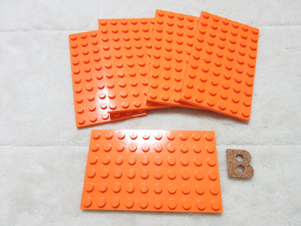 LEGO★B 正規品 5個 オレンジ 6×10 プレート 同梱可能 レゴ シティ タウン クリエイター エキスパート スポンジボブ エクソフォース_画像1