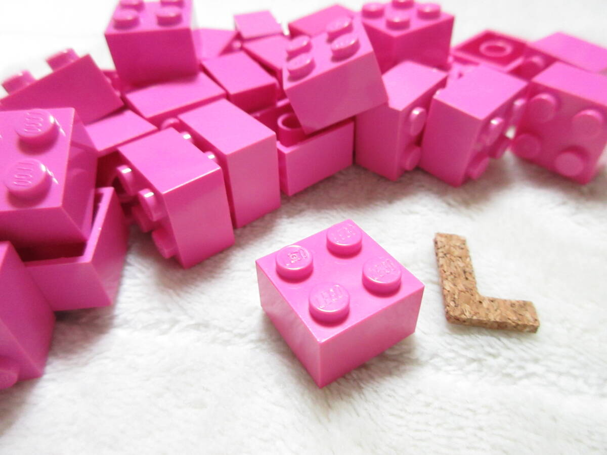 LEGO★L 正規品 35個 ダークピンク 2×2 ブロック 同梱可能 レゴ シティ クリエイター エキスパート 建材 建物 フレンズ 家 ディズニー_画像1