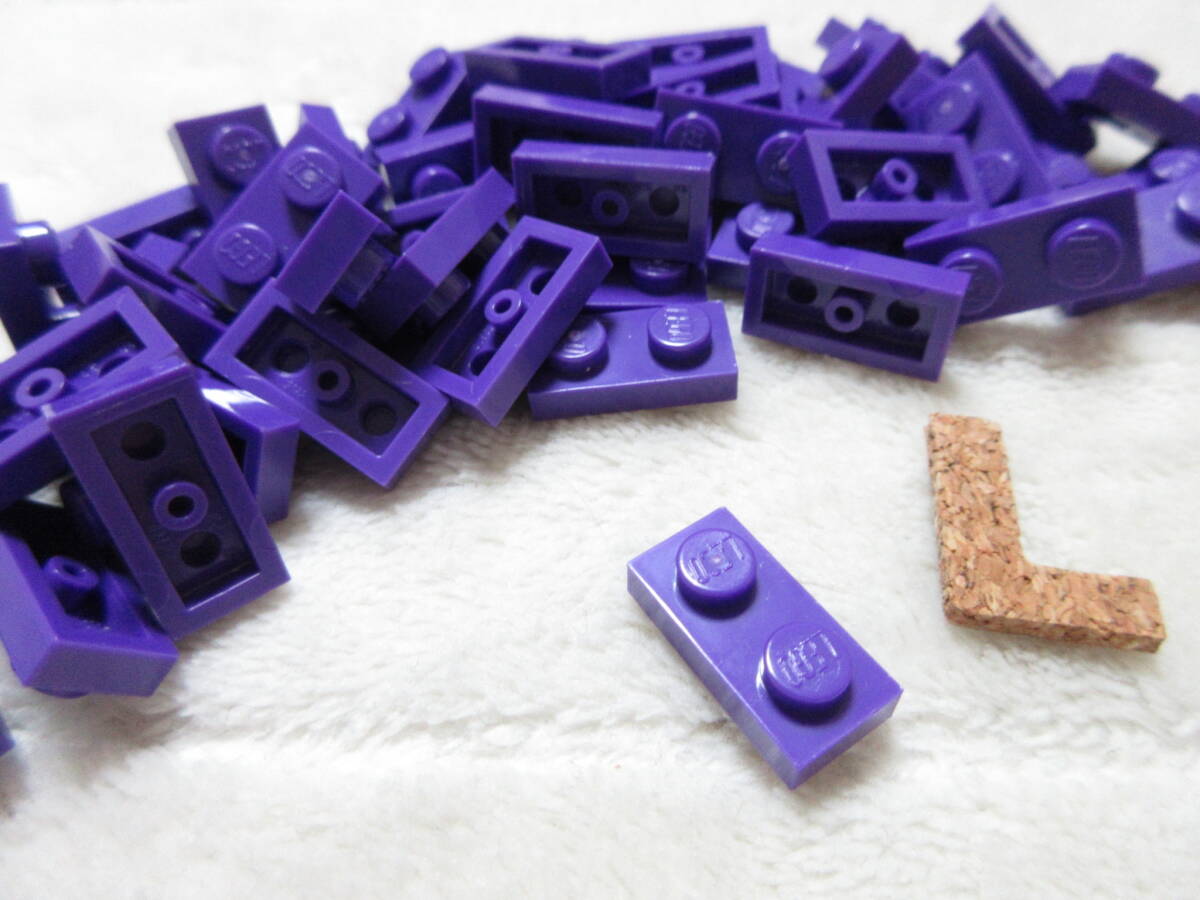 LEGO★L 正規品 54個 パープル 紫 1×2 プレート 同梱可能 レゴ シティ クリエイター エキスパート 建材 建物 フレンズ 家 ディズニー_画像1