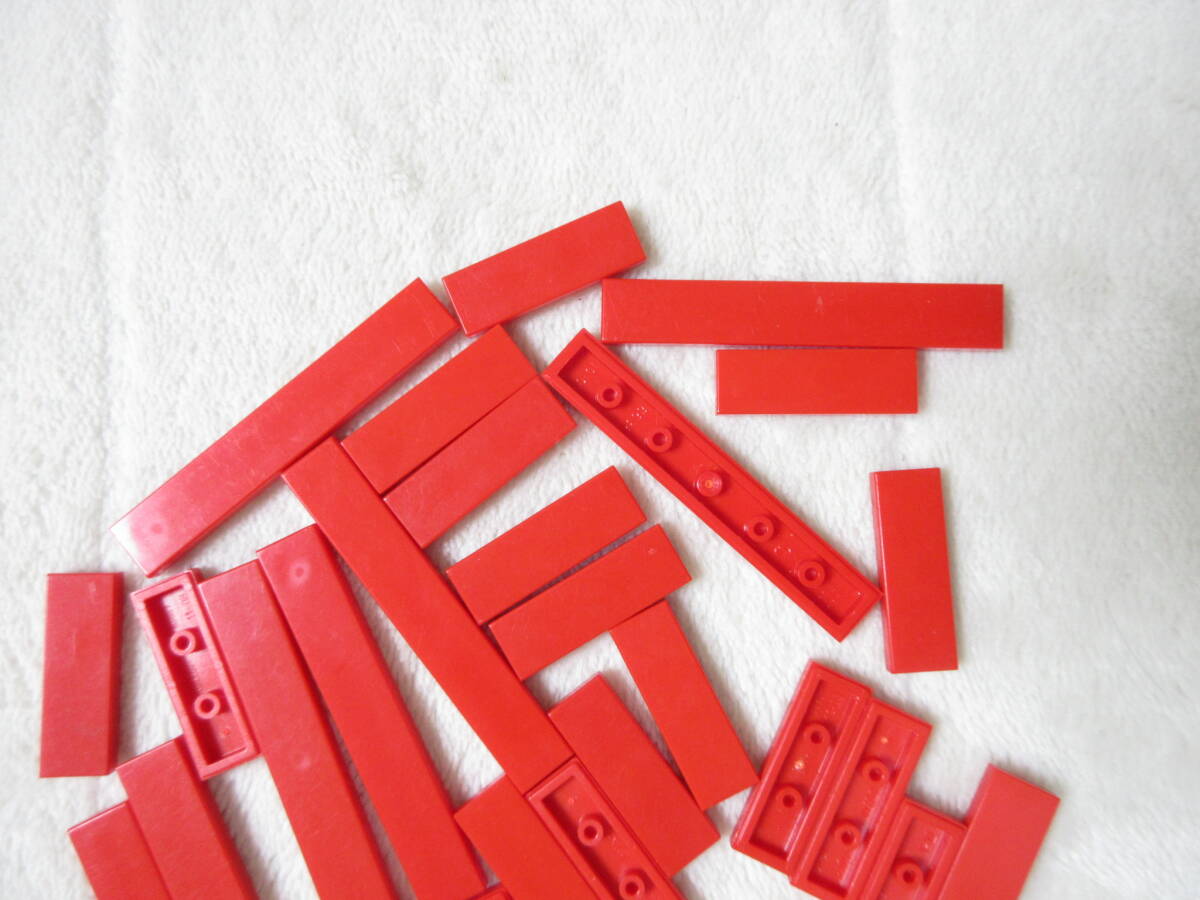 LEGO★1 正規品 30個 赤 1×3 1×6 タイル プレート 同梱可能 レゴ シティ クリエイター エキスパート 建材 建物 消防署 フェラーリ 家_画像3