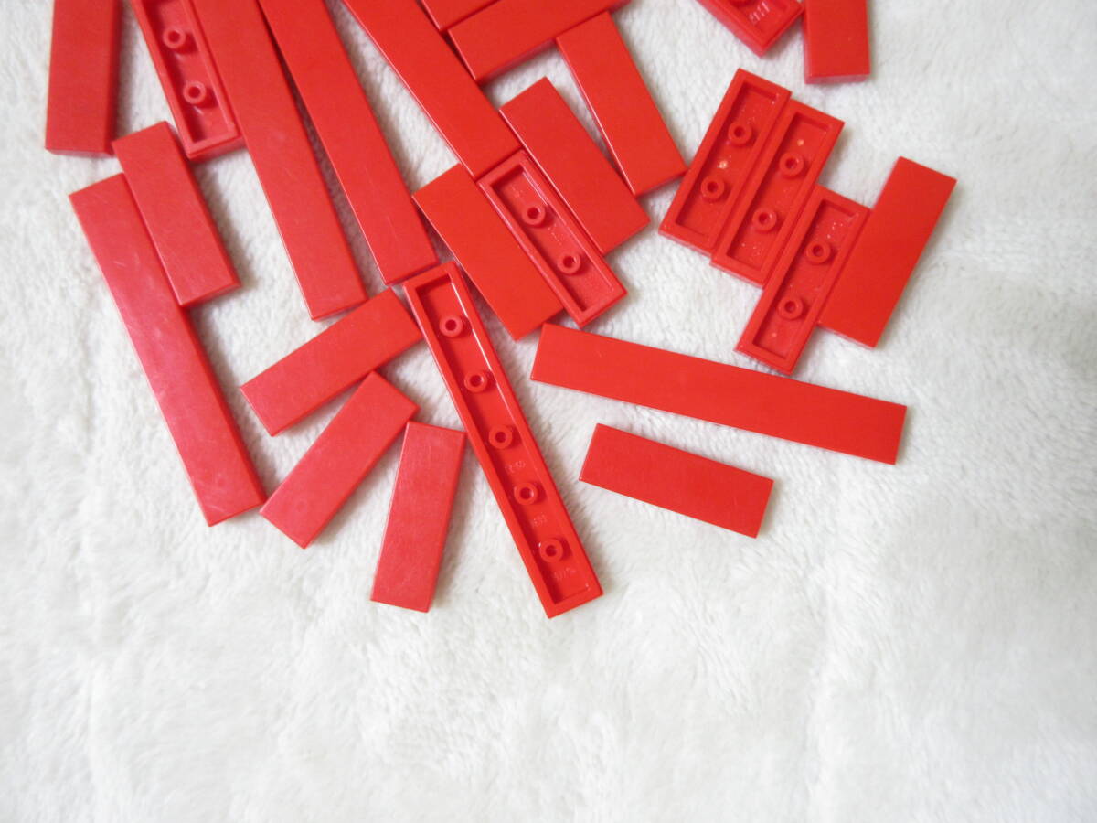 LEGO★1 正規品 30個 赤 1×3 1×6 タイル プレート 同梱可能 レゴ シティ クリエイター エキスパート 建材 建物 消防署 フェラーリ 家_画像2
