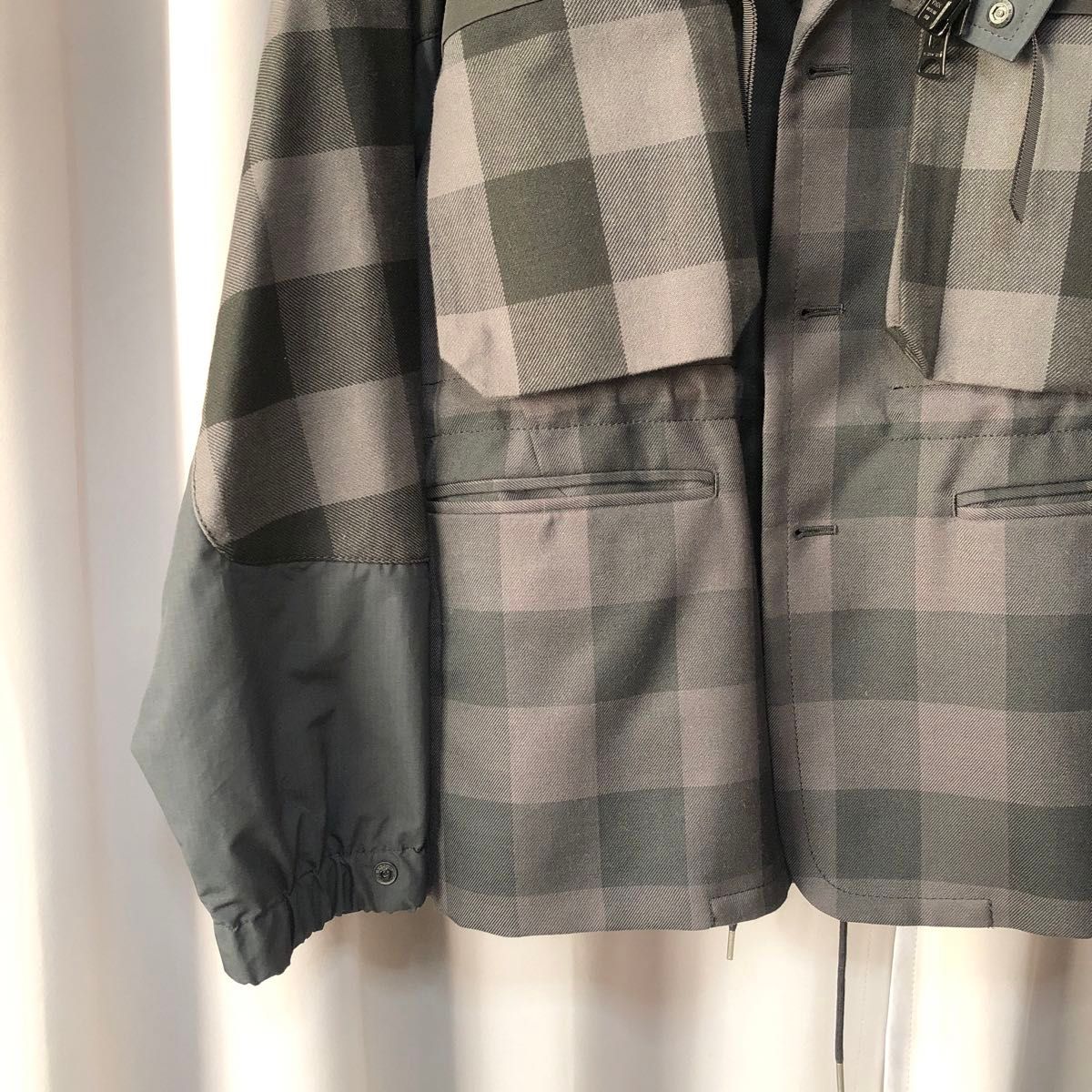 sacai 22ss Buffalo Check Blouson 亀梨和也 ジャケット ブルゾン