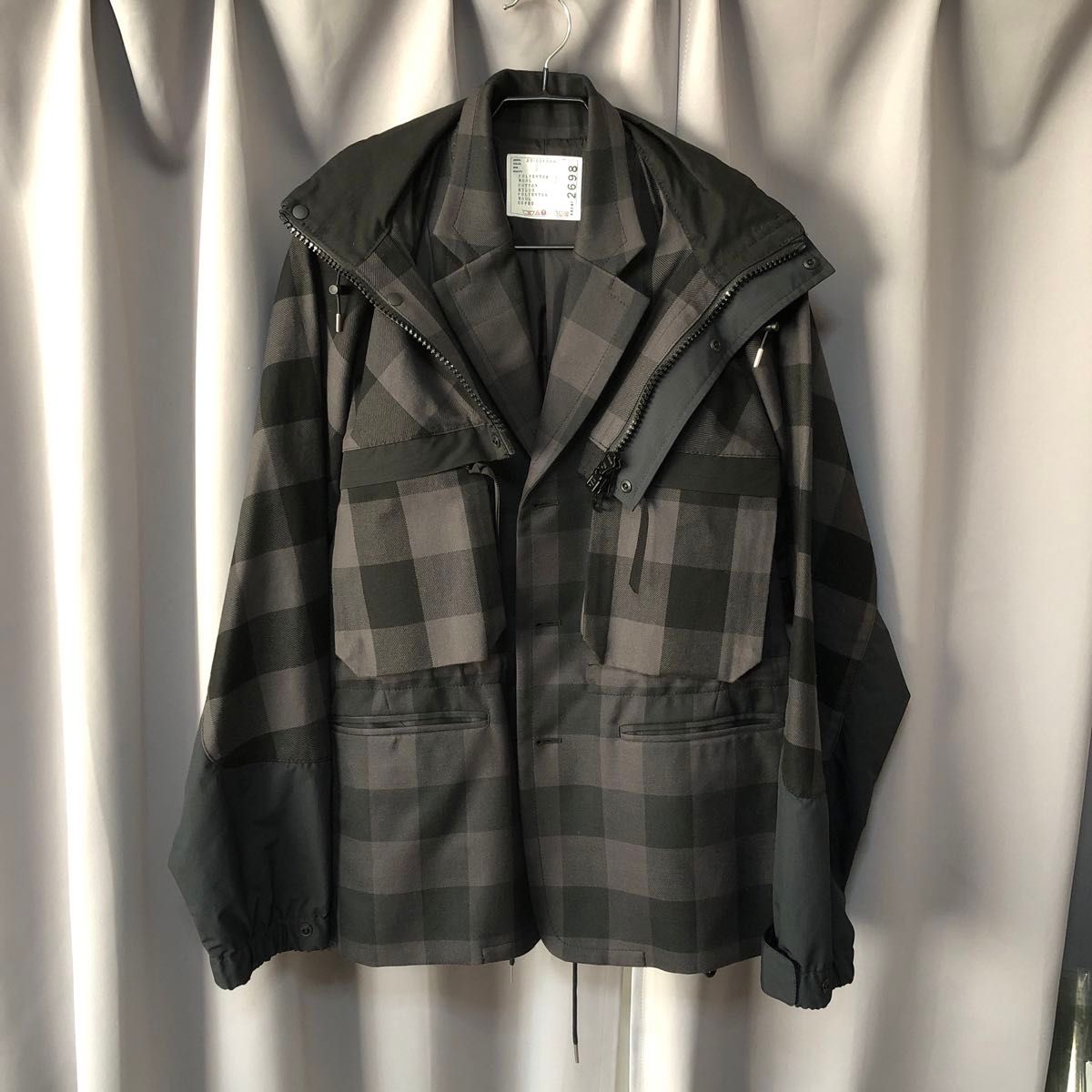 sacai 22ss Buffalo Check Blouson 亀梨和也 ジャケット ブルゾン