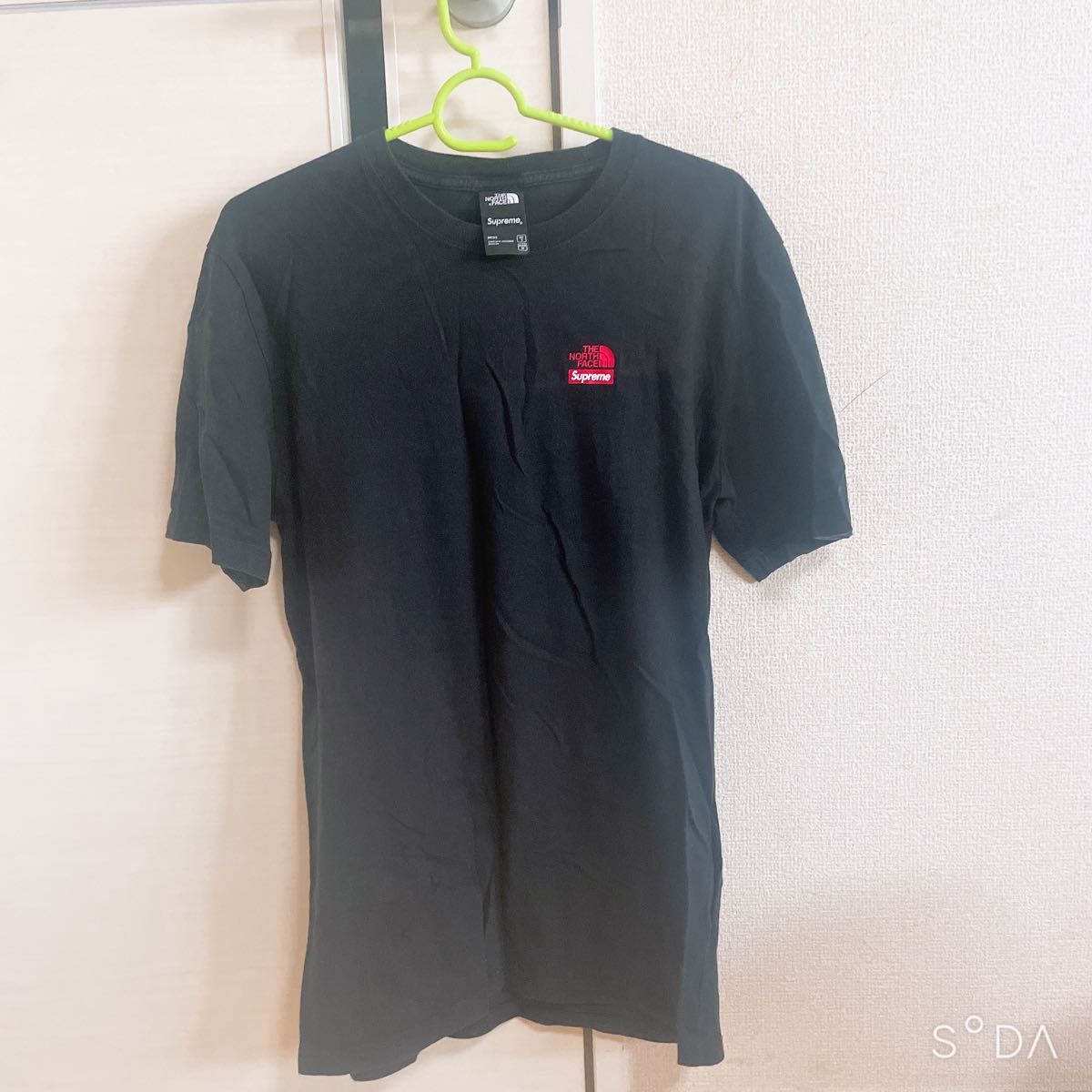 supreme  自由の女神 North Face ノースフェイス シュプリーム Tシャツ 黒 ウォーター コラボ