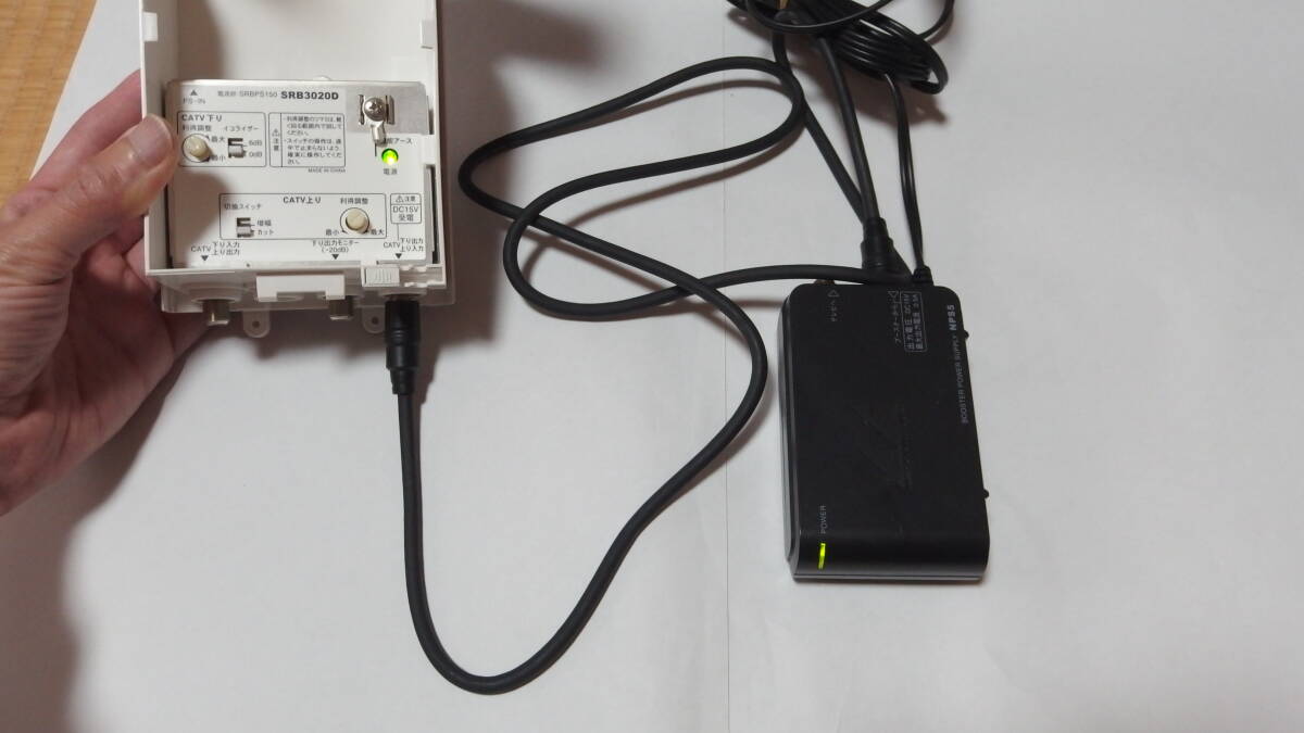 NIPPON ANTENNA DC15V 0.5A(10W) テレビ受信用ブースター電源部 NPS5 動作品の画像9