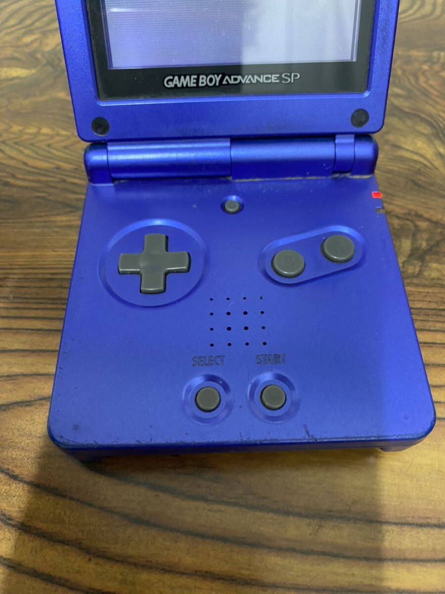 GBA ゲームボーイアドバンス SP 本体 AGS-001 ニンテンドー NINTENDO GAME BOY ADVANCE SP 動作確認済み　充電コード付き　ブルー　_画像3