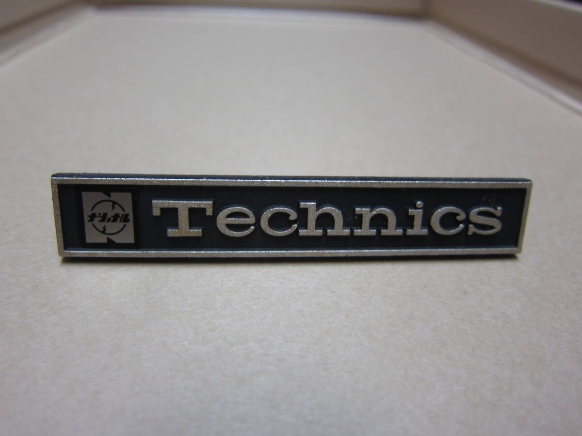 レトロ品！ ナショナル Technics  テクニクス スピーカー エンブレム 6.7cm  アルミ・ねじ式  良好品 ２個  の画像5