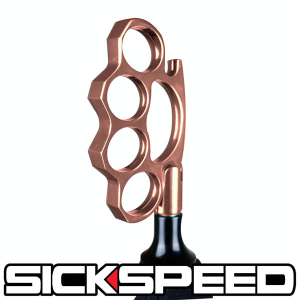 SICKSPEED シフトノブ ローズゴールド メリケン USDM JDM シックスピート 汎用 AT MT メリケンサック スパイク ピンクゴールド_画像1